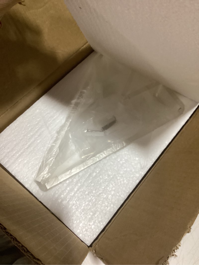 Condition photo showing Good Condition for MyGift 18 Inch Modern Wall Mounted Premium Clear Acrylic Bath Towel Holder Bar, Minimalist Transparent Floating Hanger Rail for Hanging Bathroom Hand Towels