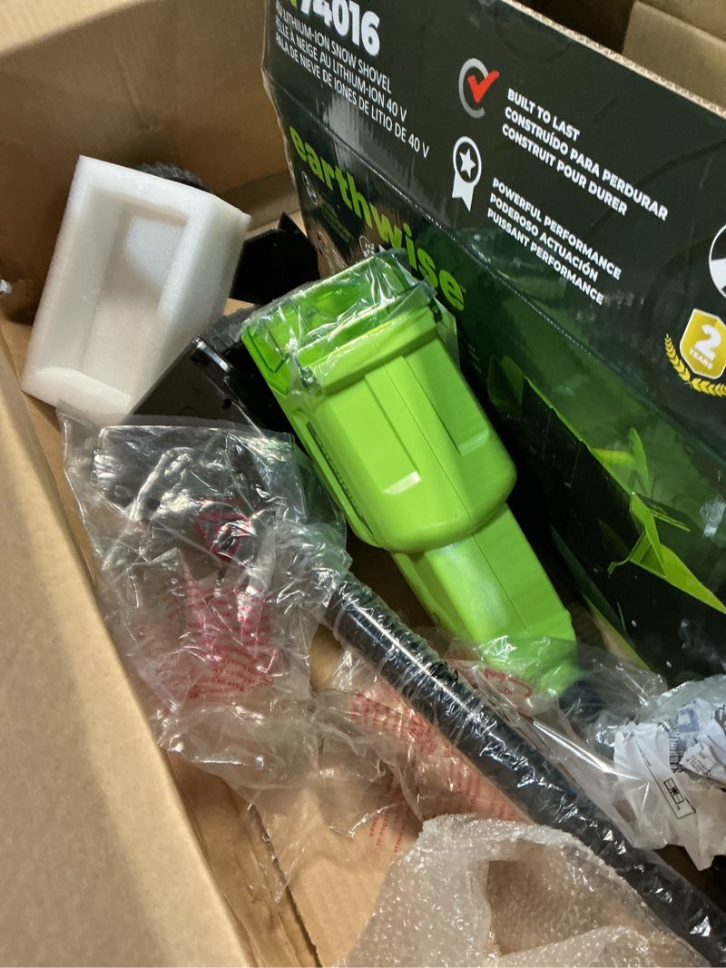 Condition photo showing Good Condition for earthwise sn74016 40-volt cordless electric snow shovel, brushless motor, 16-inch width, 300lbs/minute (battery and charger included) 16-inch, 40-volt cordless