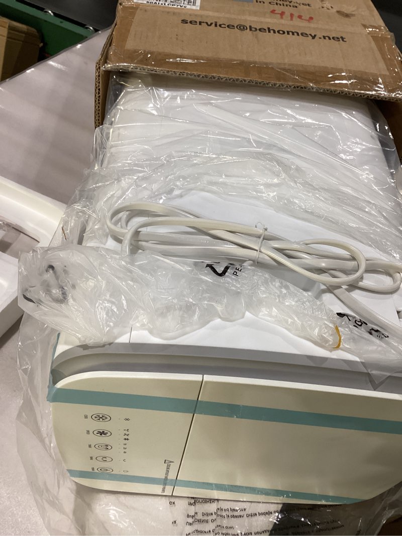 Condition photo showing New/Like New for 3-IN-1 Windowless Air Conditioner w/Double Tanks, Smart Timer, 3 Ice Packs, 60W Evaporative Air Cooler, 70° Oscillation, 3-Speed 25-INCH Swamp Cooler Air Conditioner Portable for Room