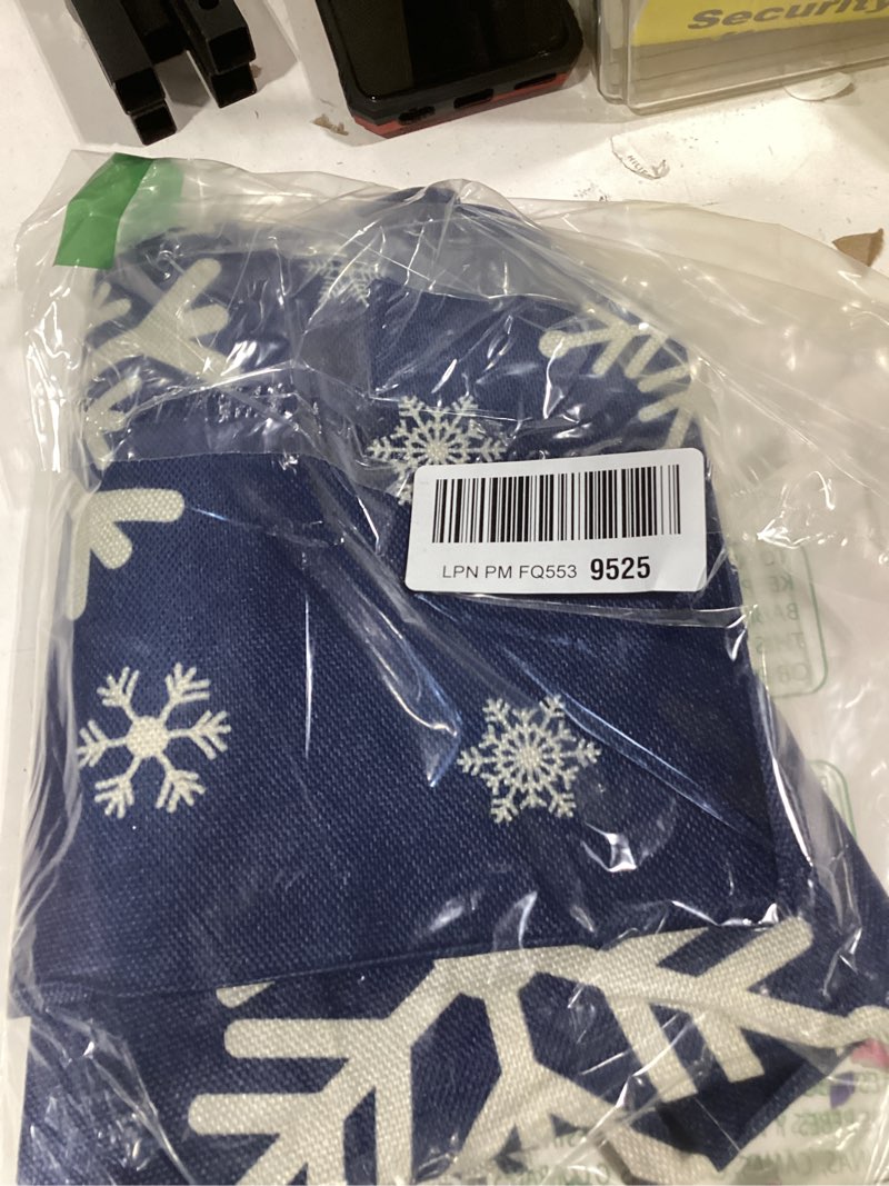 Condition photo showing Good Condition for Peryiter 7 Pieces Snowflake Table Runner and Placemats Set Winter 13 x 72 Inch Navy Blue Table Runners with 6 Xmas Place Mats Decorations for Holiday Party Dining Decor