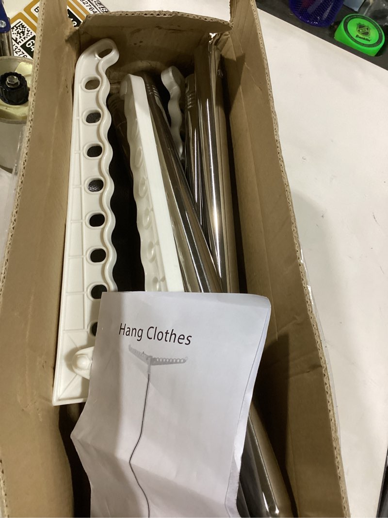 Condition photo showing Good Condition for Sagler clothes rack - portable garment rack - foldable clothing rack use for clothes drying rack