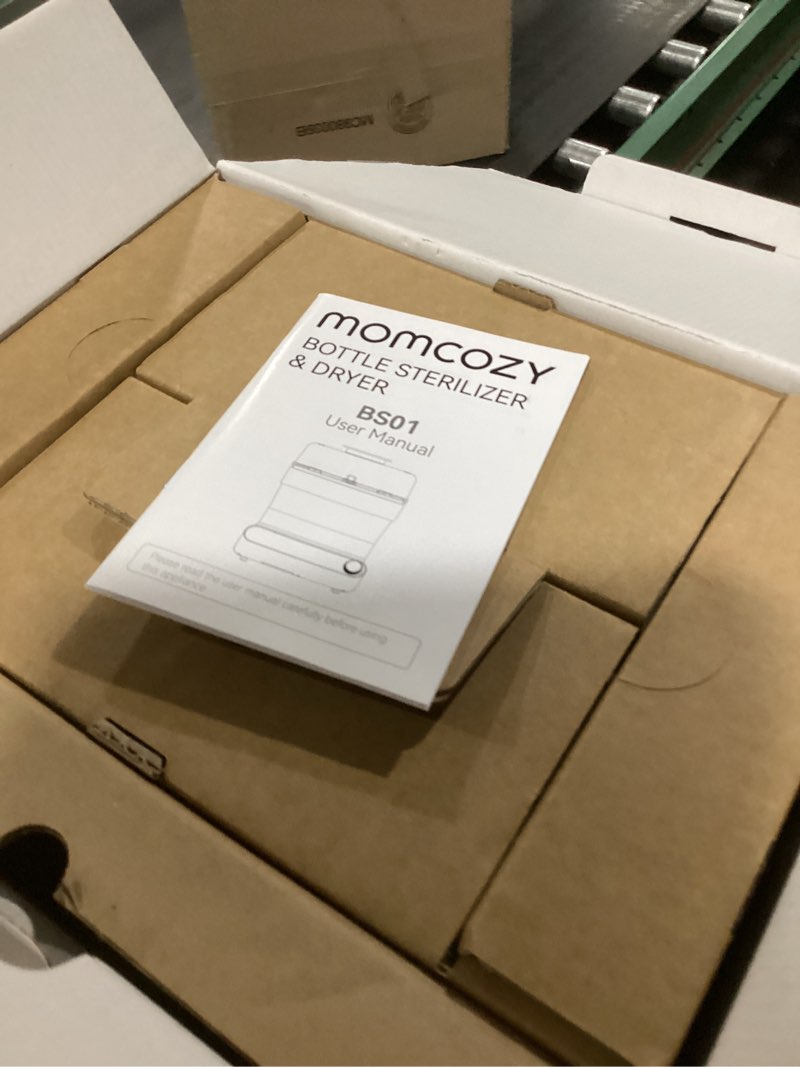 Condition photo showing Good Condition for Momcozy 3 Layers Large Bottle Sterilizer and Dryer, Fast Sterilize and Dry, Universal Bottle Sterilizer for All Bottles & Breast Pump Accessories, Touch Screen & Auto-Off Bottle Sanitizer