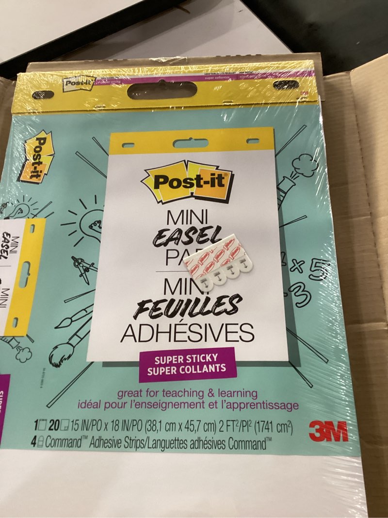 Condition photo showing New/Like New for post-it super sticky mini easel pad  15  x 18   white  6 pack