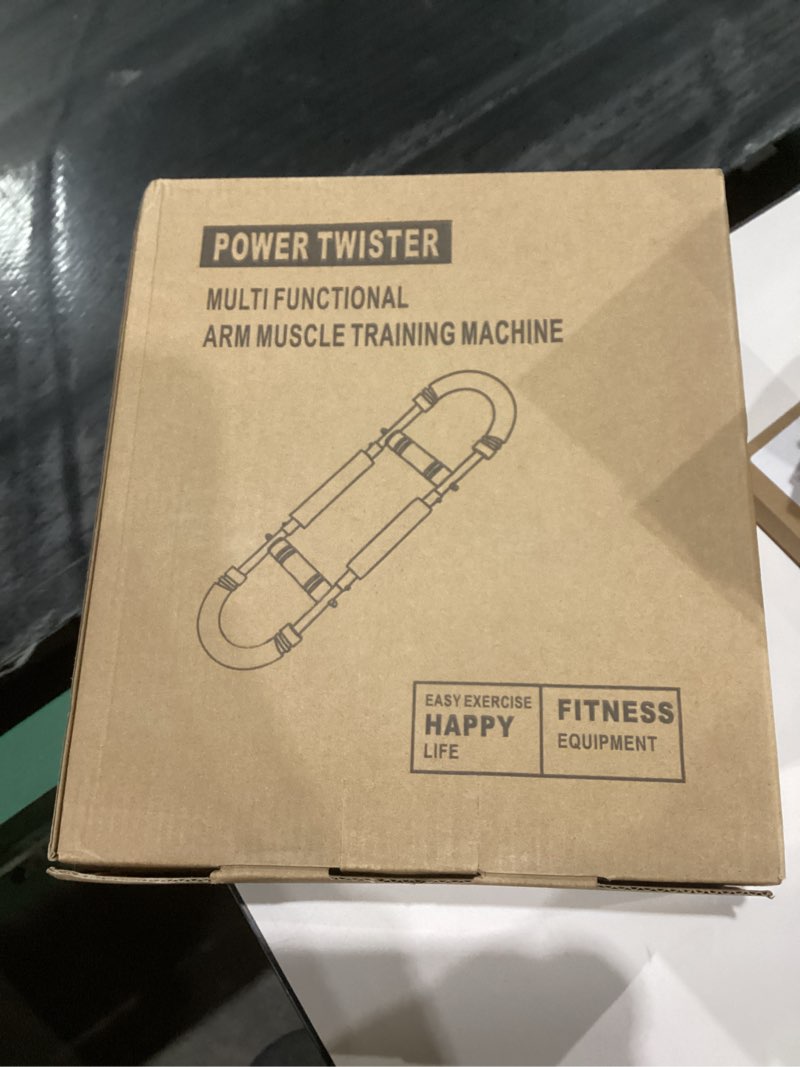 Condition photo showing New/Like New for Twister Arm Trainer Equipment Adjustable Spring Workout Bar Fitness, Forearm Triceps Chest Enhanced Exercise Strengthener, Upper Body Strength Training Machine for Men 90-110lbs Blue