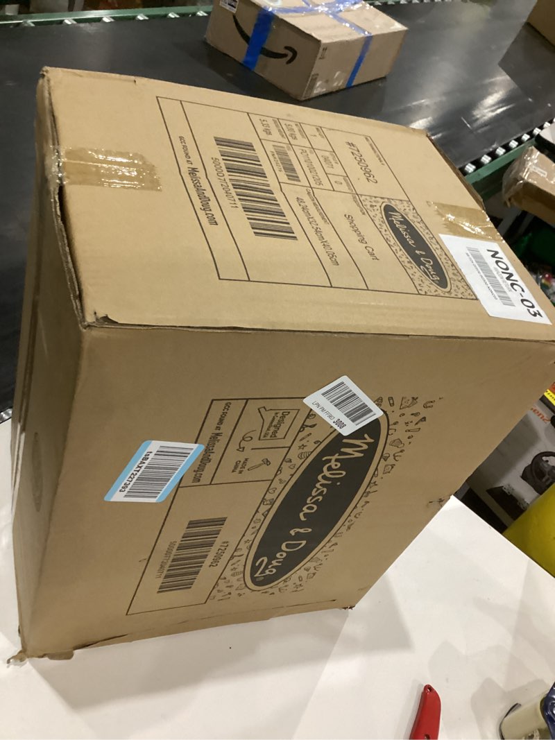 Condition photo showing New/Like New for Melissa & Doug Toy Shopping Cart With Sturdy Metal Frame