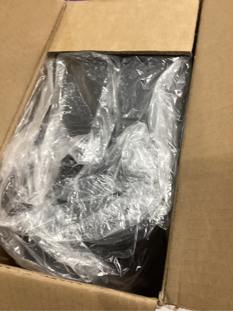 Condition photo showing As Is for Small Bathroom Trash Can with Lid Soft Close, Step Pedal, 6L / 1.6 Gal Stainless Steel Garbage Bin with Removable Inner Bucket, Slim Wastebasket for Narrow Spaces (Black) Black--P