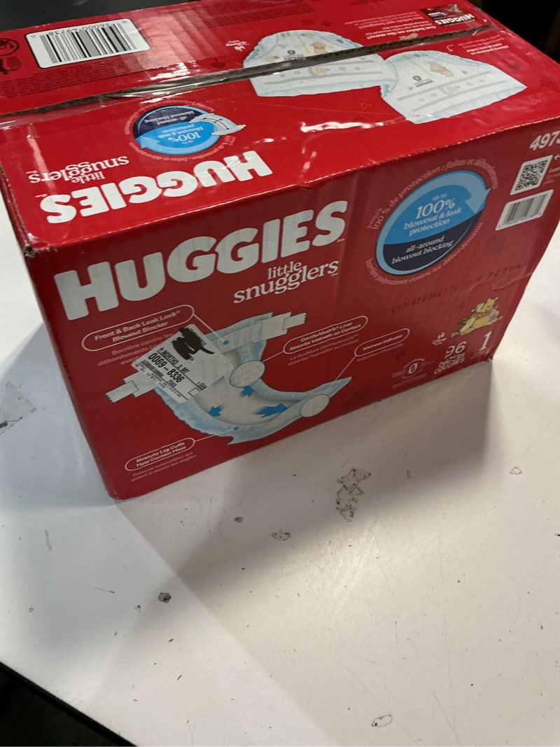 Condition photo showing New/Like New for (size:1)huggies little snugglers diapers - size 1 - 96ct