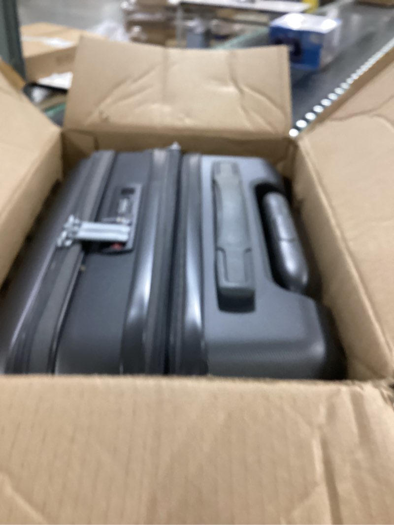 Condition photo showing Good Condition for Carry On Luggage with Front Compartment and Cup Holder, KVF Expandable PC Hard Shell Suitcase with Front Pocket (FX-Plus, Midnight Blue, 2-Piece (20/Tote)) Midnight Blue 2-Piece Set (20/Tote)