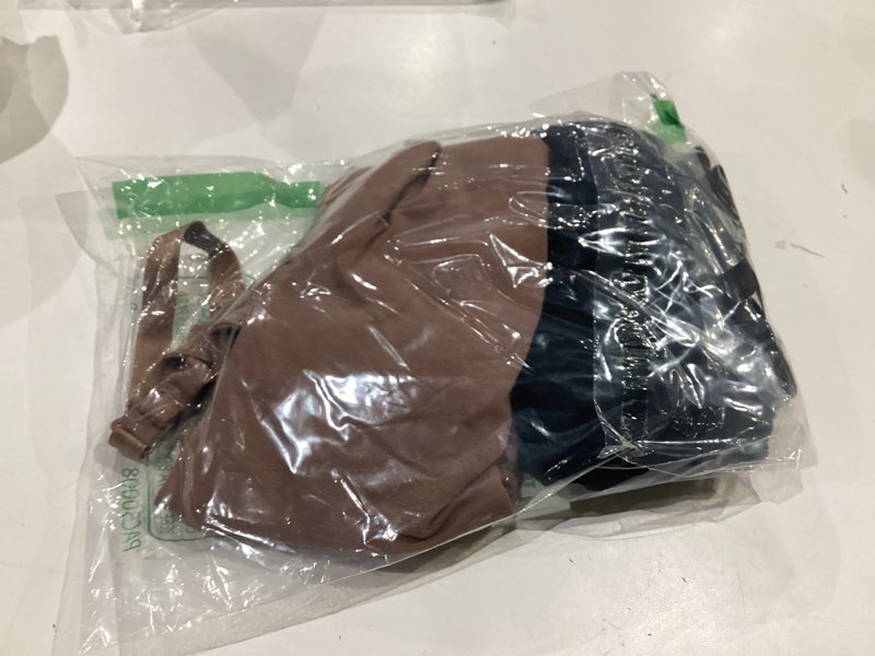 Condition photo showing Good Condition for amazon essentials women's maternity nursing tops, pregnancy clothes with adjustable straps and built-in shelf bra, pack of 2 small black/brown