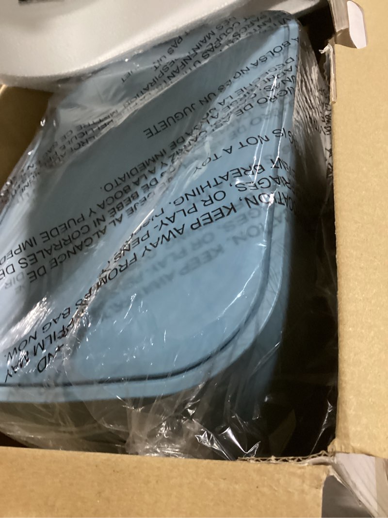 Condition photo showing New/Like New for bella 6 Qt Slim Air Fryer, Fits-anywhere™ Kitchenware, EverGood™ Ceramic Nonstick Coating, Adjustable Temperature, 6 Preset Cooking Options, 60 Min Auto Shutoff w Audible Tone, 5lb Capacity, Surf 6 QT Surf