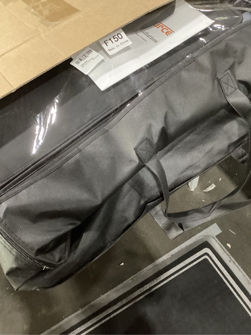 Condition photo showing New/Like New for Huidasource F150 Rear Bench Car Seat Covers, Leather Back Row Seat Cushion Cover Fit for 2015-2025 Ford F150 SuperCrew & 2017-2025 F250 F350 F450 Super Duty Crew Cab XL XLT Lariat(Back Row/Black) 03# Black Back Seat Cover