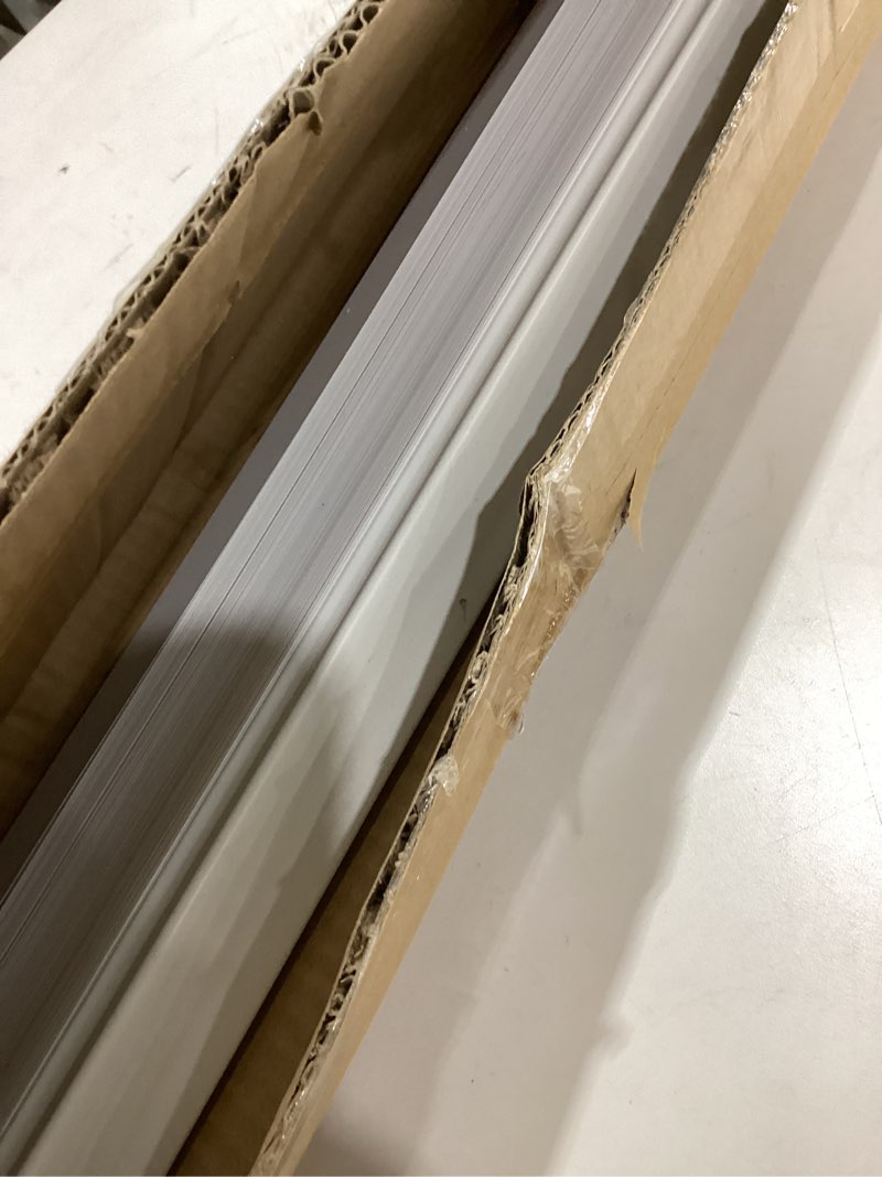 Condition photo showing Good Condition for No Tools No Drill Cordless Mini Blinds 27" Wx 64" H, 1" L-Shaped Blades, Horizontal Vinyl Blinds for Indoor Windows, White 27x64in