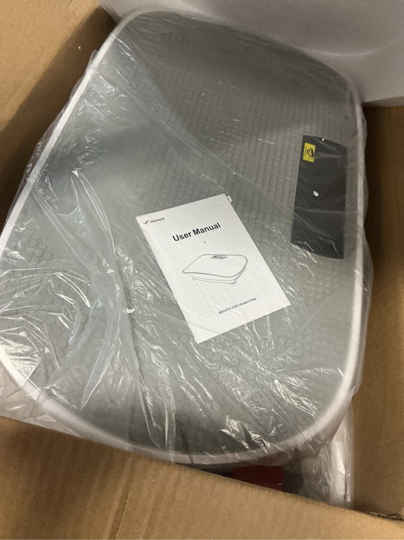 Condition photo showing Good Condition for merach vibration plate exercise machine, whole body workout equipment for women, bluetooth and silicone pedal, vibration plate with auto mode, vibrate fitness platform for home grey