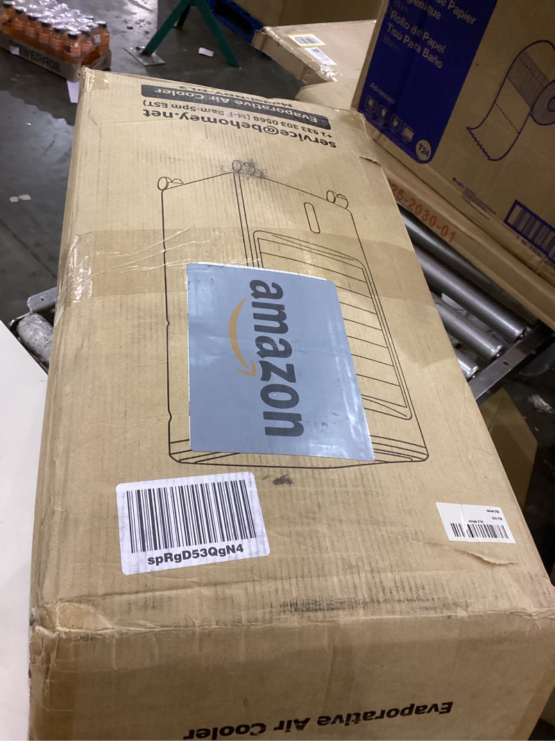 Condition photo showing As Is for FANCOLE Windowless Portable Air Conditioners with 6 Ice Packs, 12H Smart Timer for Auto-off, 26Ft Remote, Top Fill Dual Tank, 3Speeds Evaporative Air Cooler, 70°Auto Swing Swamp Cooler Air Conditioner