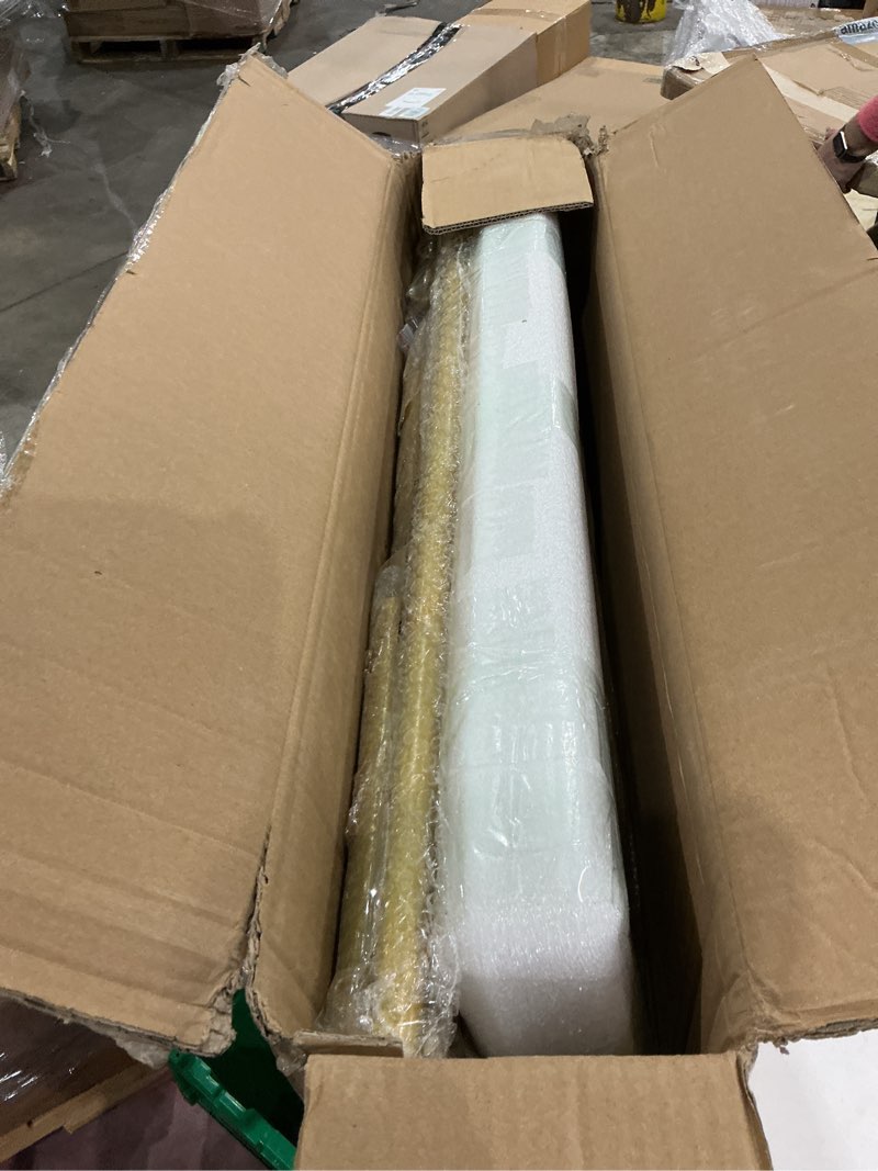 Condition photo showing Good Condition for heavy duty gold pipe clothing rack - wall mounted industrial clothes rack, diy corner closet system with shelves, adjustable walk-in closet organizer (gold, 94.5") gold 94.5"