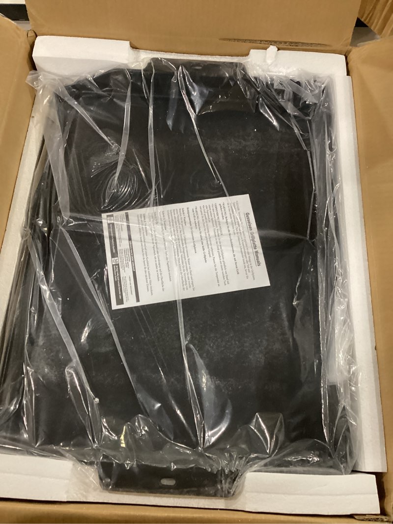 Condition photo showing Good Condition for cast iron griddle for gas grill and stove top, 23" x 16" universal flat top plate, x-shaped reinforced ridges, nonstick coating large bbq flat top plate for camping, parties 23" x 16" x 2.5"