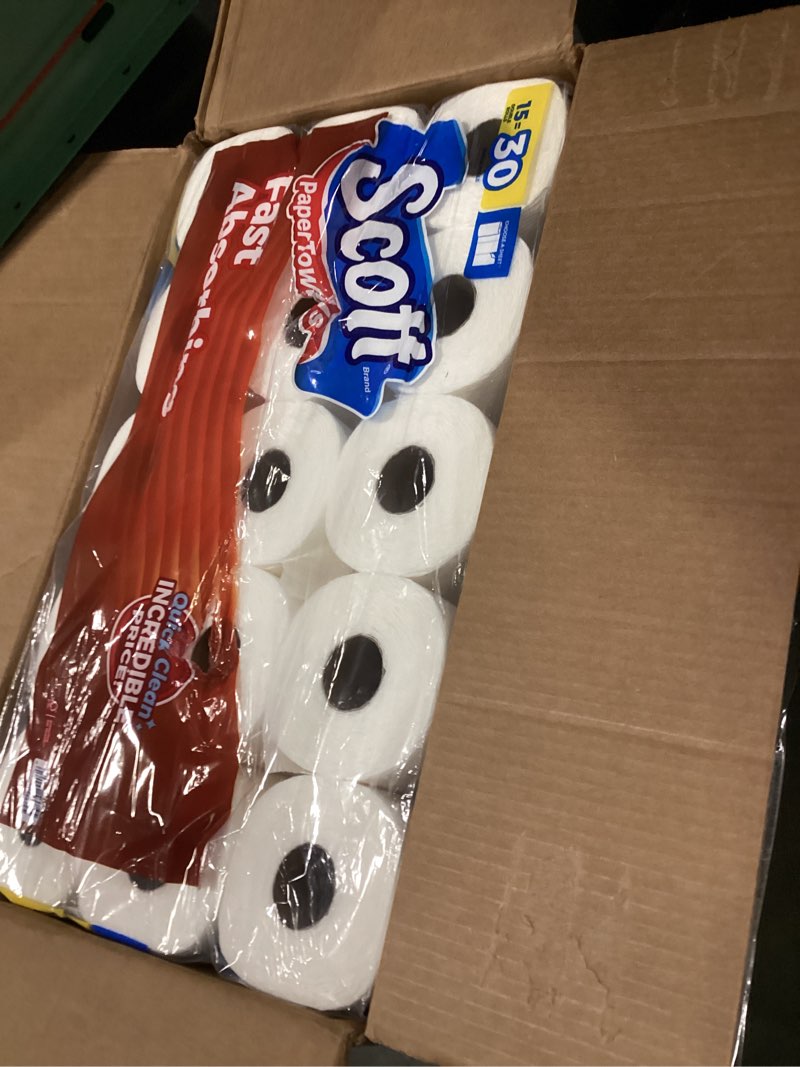 Condition photo showing Good Condition for Scott Paper Towels, Choose-A-Sheet, 30 Double Rolls = 60 Regular Rolls (108 Sheets Per Roll) 108 Sheet (Pack of 30) White