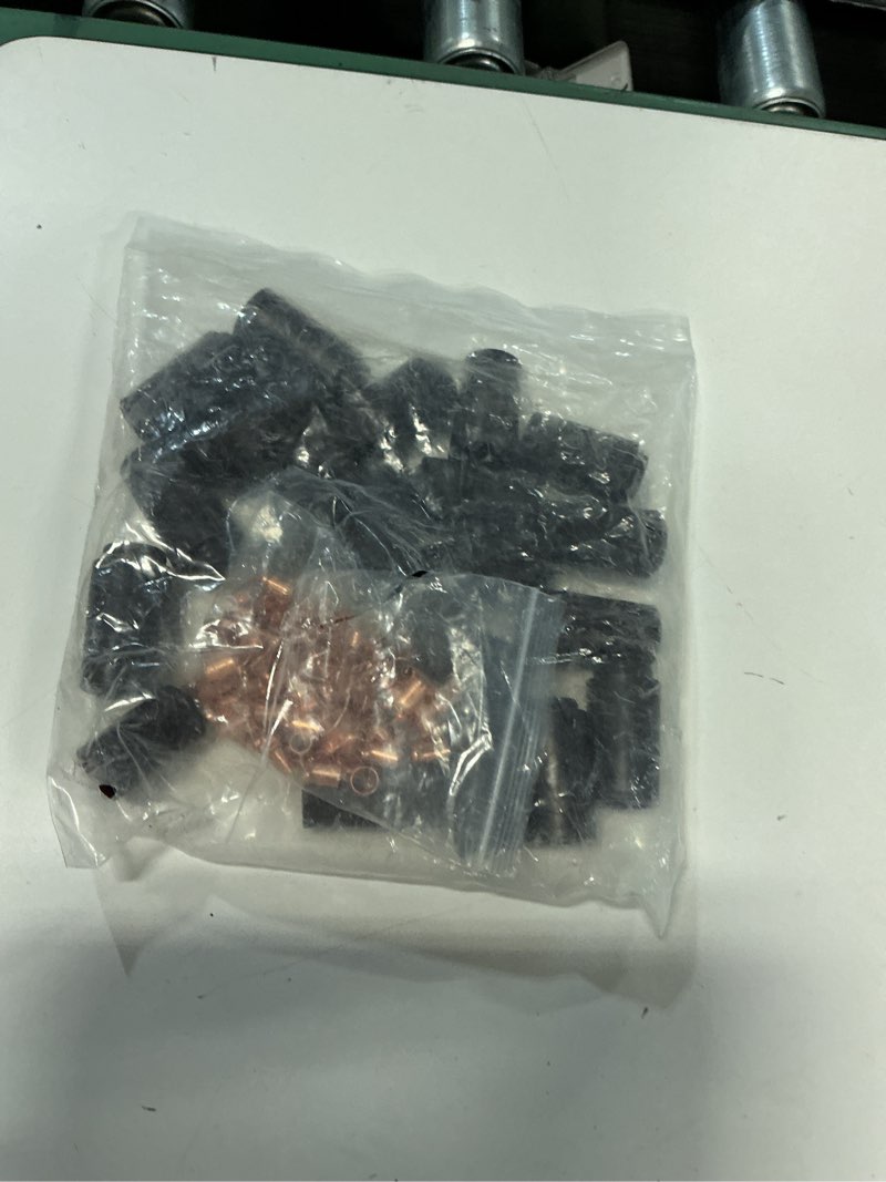 Condition photo showing As Is for 50 pack dry-splice connector with crimp sleeve, for low & high voltage 600v max, voltage landscape & outdoor lighting