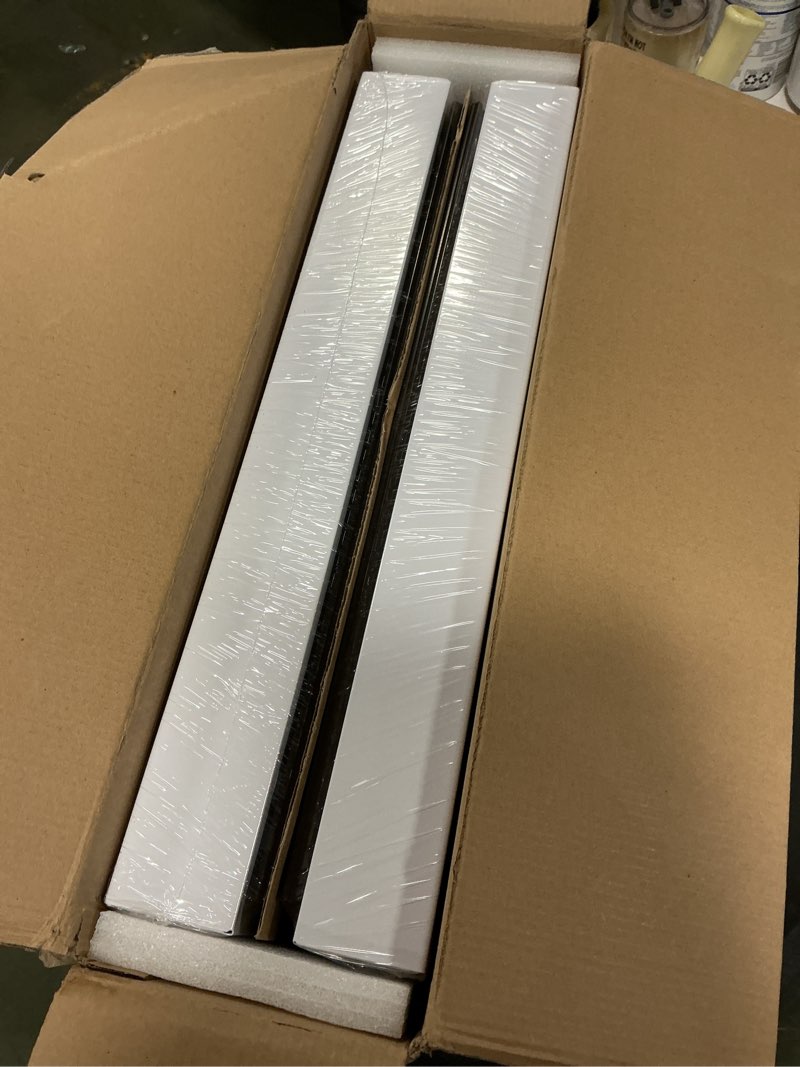 Condition photo showing New/Like New for 2 Pack Expandable (15.1"-26.3") Pull Out Cabinet Organizer 21" Deep With Raising Pad for Framed Cabinets,Upgrade 3 Slide Rails Slide Out Drawers,No Drill Roll Out Shelves Adhesive,White White 21"D x 15.1"-26.3"W(2Pack)