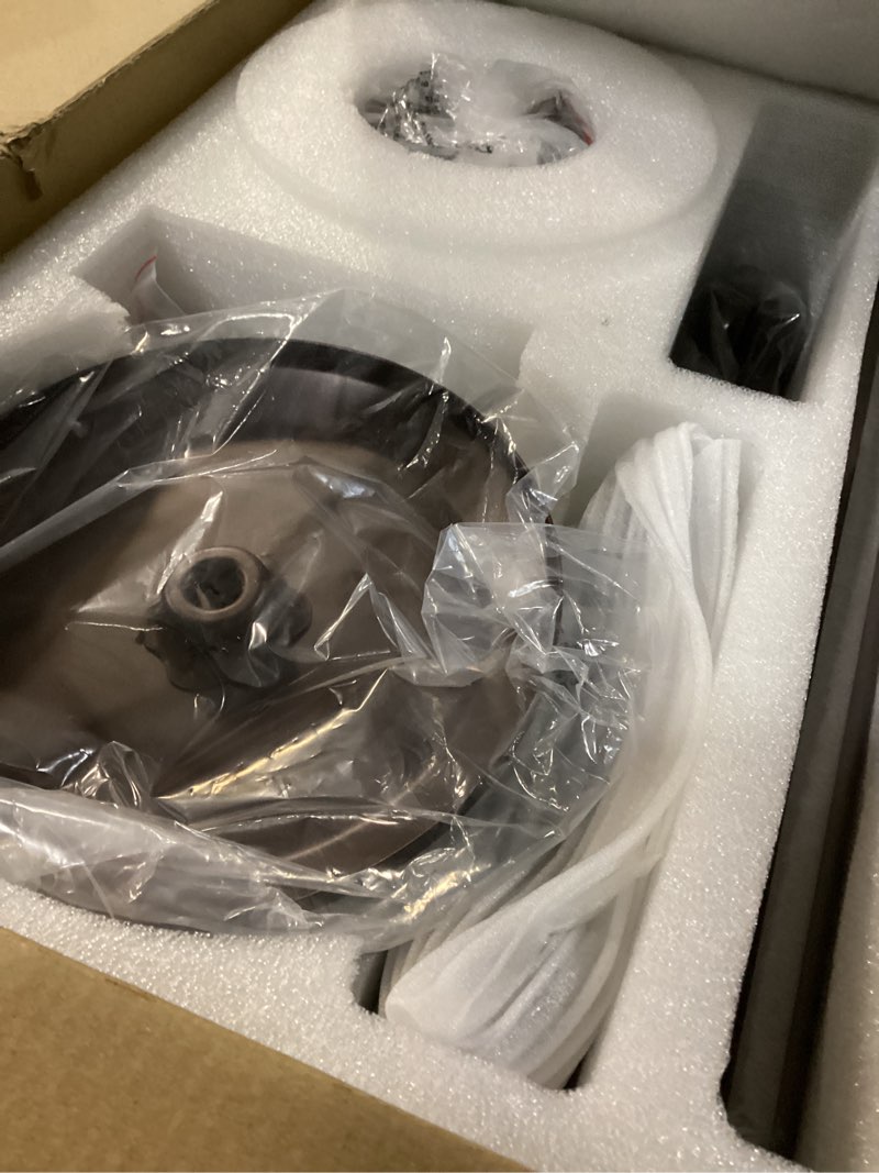 Condition photo showing New/Like New for zmishibo 42 inch ceiling fan no light, flush mount low profile, farmhouse brown ceiling fan without light, remote control & quiet dc motor, for indoor&outdoor, bedroom, living room brown 42 inch