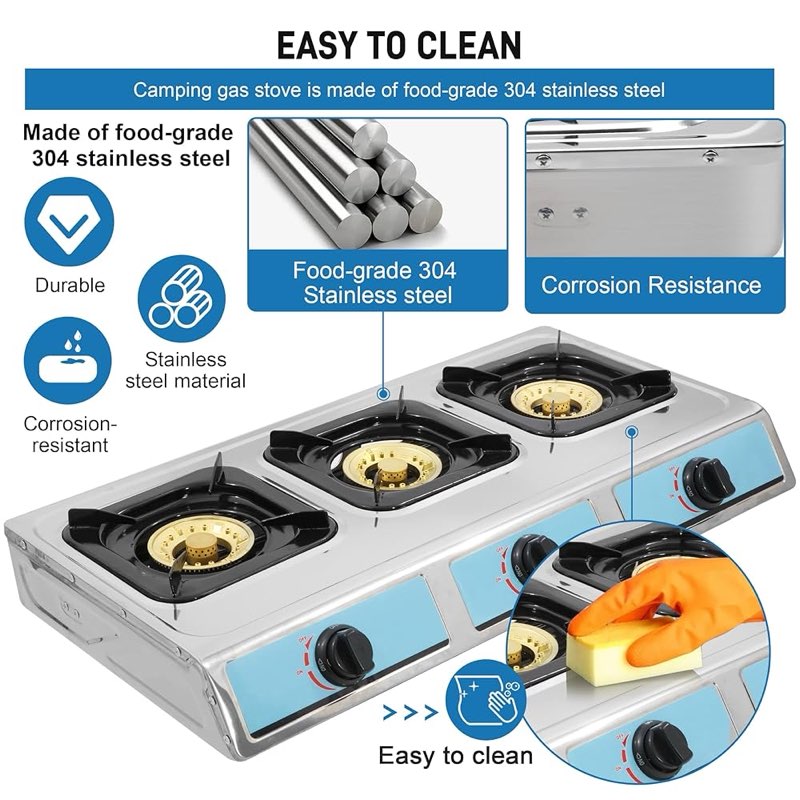 Propane gas stove,4 bu ..r RV,apartament Outdoor 