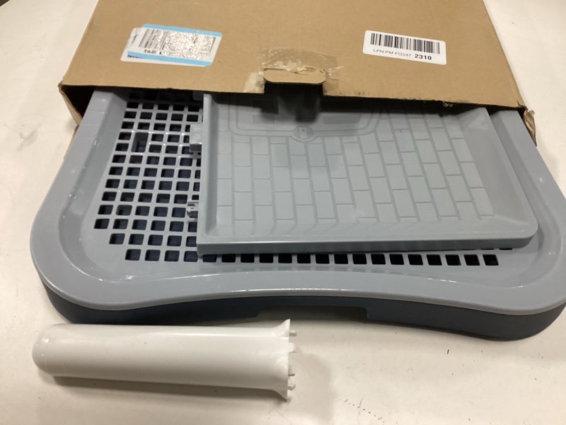 Condition photo showing Good Condition for Pee Pad Holder, Indoor Potty Tray for Puppy and Small Size Dog with Pee Wall, Non-Skid Feet, 20 * 15.4 * 1.4 inch (Large)