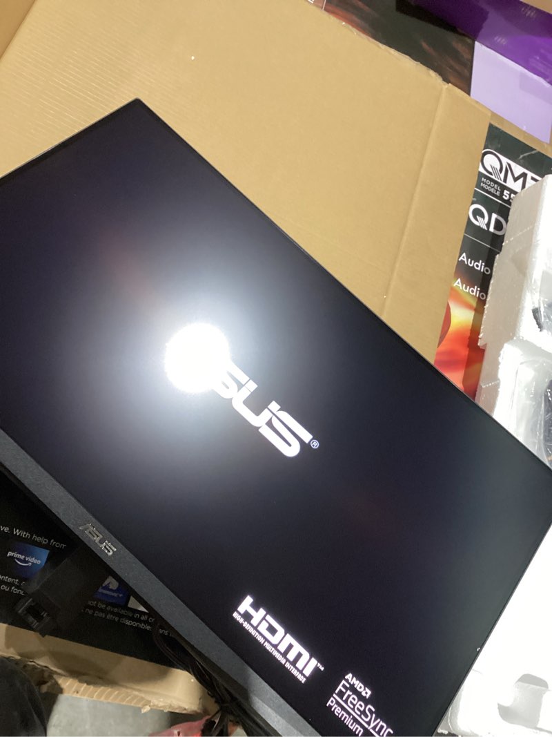 Condition photo showing New/Like New for ASUS TUF Gaming 27" 1080P Monitor - Full HD, 165Hz (Supports 144Hz), 1ms, Extreme Low Motion Blur, FreeSync Premium, Shadow Boost, Eye Care, HDMI, DisplayPort, Tilt Adjustable - VG277Q1A,Black
