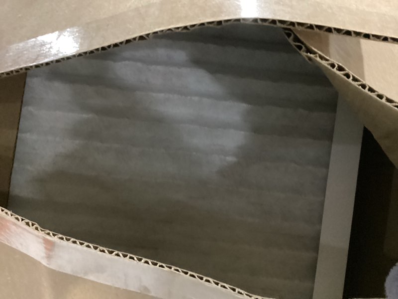Condition photo showing New/Like New for amazon basics 16x20x1 air filter 6-pack, merv 8 ac furnace filters, allergy control, removes dust, lint and pollen, electrostatic (actual size: 15.75" x 19.75" x 0.75")