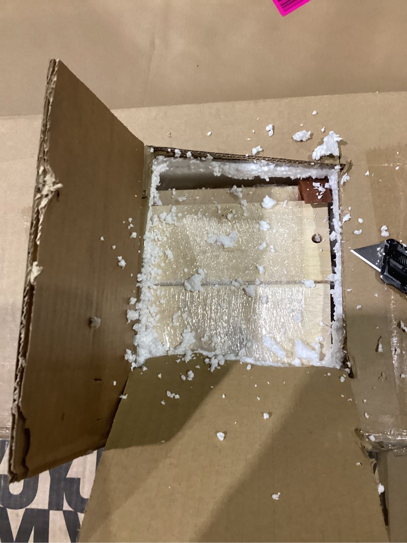 Condition photo showing Good Condition for Bme Chalipa 14” Queen Bed Frame - Solid Wood Platform Bed - Japanese Joinery Bed Frame - Wood Slat Support - No Box Spring Needed - Minimalist & Modern Style, Walnut Queen Walnut