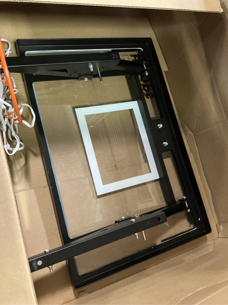 Condition photo showing Good Condition for Franklin Sports Wall Mounted Basketball Hoop – Fully Adjustable – Shatter Resistant – Accessories Included Black/White