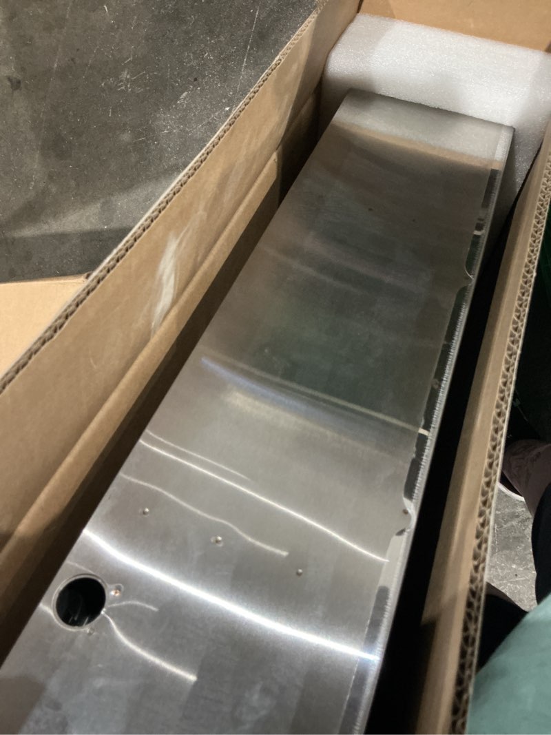 Condition photo showing As Is for winflo 30 in. stainless steel non- ducted under cabinet range hood