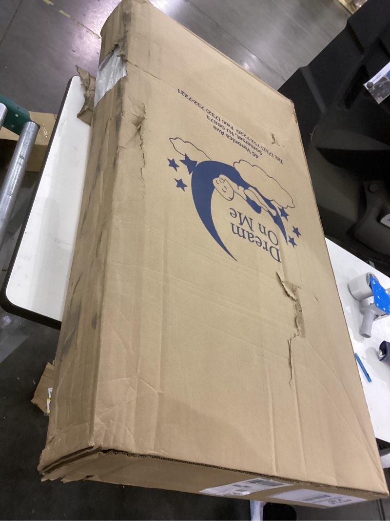 Condition photo showing As Is for Dream On Me Twilight 5” 88 Coil Inner Spring Crib & Toddler Mattress – Brown Cloud, Greenguard Gold & JPMA Certified, Waterproof & Stain-Resistant Cover, Fits Standard Full-Size Cribs & Toddler Beds Brown Clouds 5 Inch