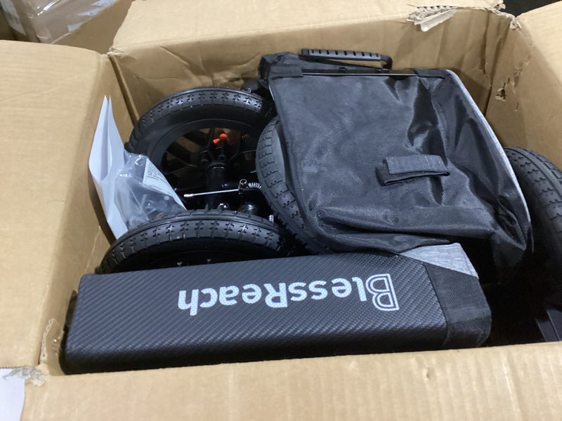 Condition photo showing Good Condition for All Terrain Steerable Knee Scooter Crutch Alternative?Deluxe Medical Scooter Double Handbrake,for Adults Injured Ankle & Foot Recovery Scooter in Black
