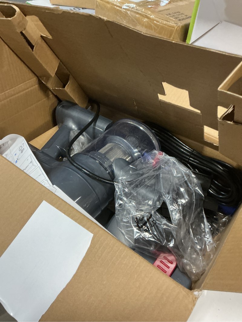 Condition photo showing As Is for Corded Stick Vacuum Cleaner, 25Kpa Powerful Stick Vacuum, 2 in 1 Vacuum Cleaners,1.2 L Dust Cup, Corded Handheld Vacuum Pet for Hair, Short-Pile Carpet, Hardfloor (Dark Blue)