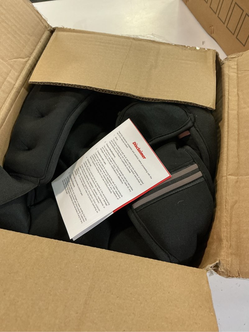 Condition photo showing New/Like New for zelus weighted vest, 6lb/8lb/12lb/16lb/20lb/25lb/30lb weight vest with reflective stripe for workout, strength training, running, fitness, muscle building, weight loss, weightlifting 16lb black