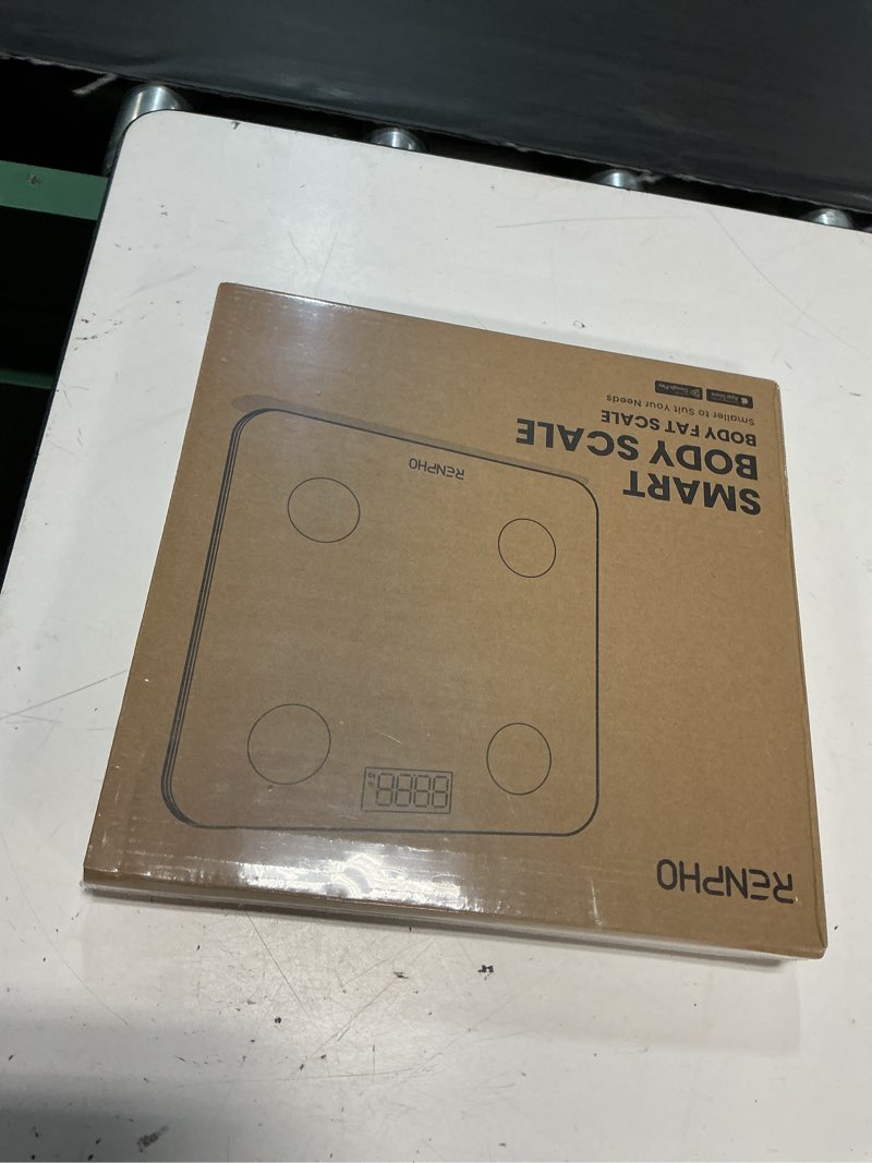 Condition photo showing New/Like New for renpho high accuracy bluetooth smart body weight scale, fsa hsa eligible, 396 lbs, black