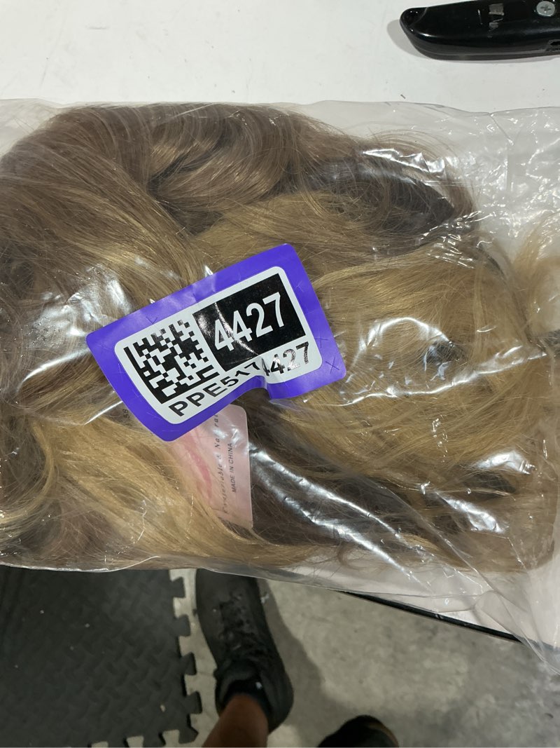 Condition photo showing Good Condition for u part long wavy wig for black women long body wavy v part wigs 24 inches ombre brown wear and go glueless wig no leave out clip in synthetic half wigs beginner friendly (ombre brown)