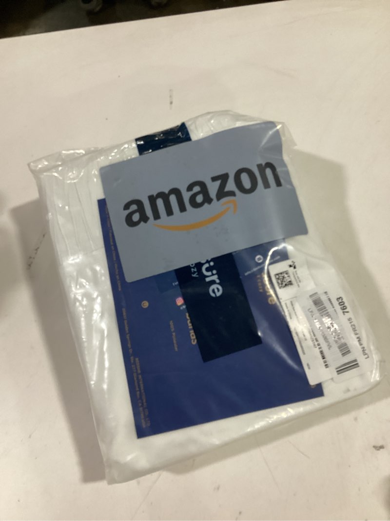 Condition photo showing Good Condition for Bedsure Full Size Bed Sheets - 4 Pieces Soft Full Sheet Set - Breathable & Cooling - Hotel Luxury - Easy Care Polyester Microfiber Bedding for Women, Men, White 07 - White Full