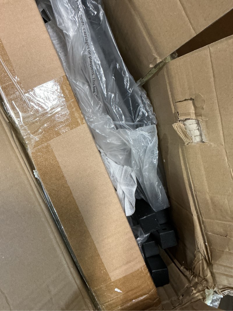 Condition photo showing As Is for tektalk 2000 piece foldable jigsaw puzzle table with angle & height adjustment, jigsaw board with 2 felt cover & 8 sorting drawers, puzzle easel with legs, enclosed with 4 roller wheels (black)