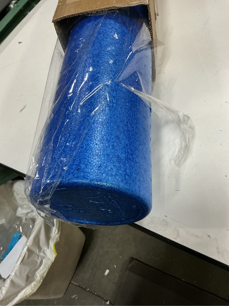 Condition photo showing Good Condition for High Density Muscle Foam Rollers by Day 1 Fitness - Sports Massage Rollers for Stretching, Physical Therapy, Deep Tissue, Myofascial Release - Ideal for Exercise and Pain Relief ?Çô Solid Blue, 36?Ç¥