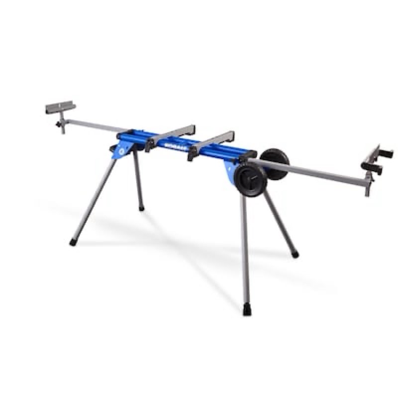 kobalt steel adjustable rolling miter saw stand