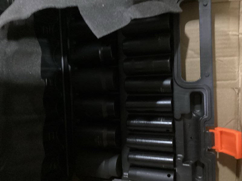 Condition photo showing Good Condition for metric impact socket set 1/2" drive - trivd frol 26 piece deep impact socket set 1/2" drive, metric socket set 10mm to 36mm large socket set, impact driver socket set, cr-v steel, double lock case