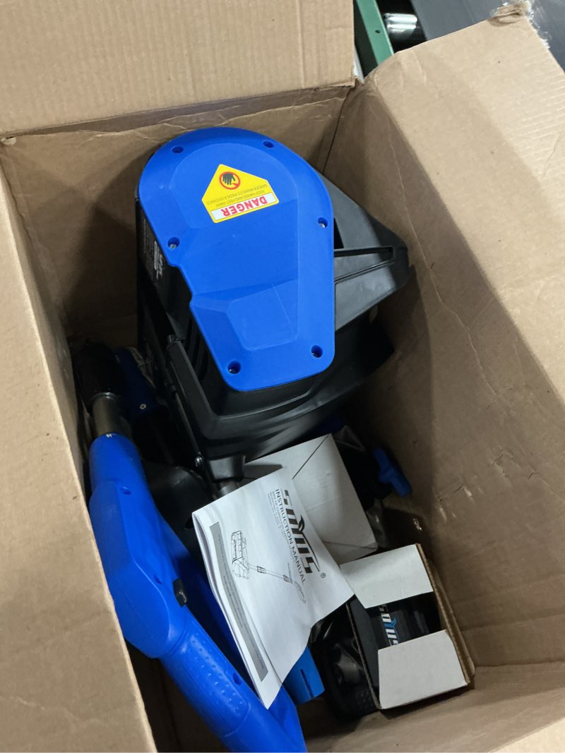 Condition photo showing Good Condition for SOYUS Electric Snow Shovel Cordless, 20V 12-Inch Electric Snow Blower, Snow Shovel for Driveway with Directional Plate (1x4.0Ah Battery, Charger and Cover Included) 12 Inch with Handle LED Light