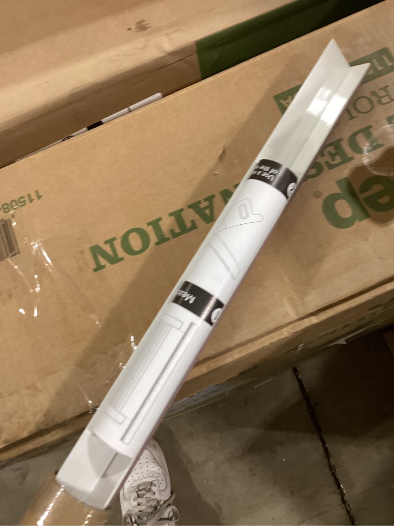 Condition photo showing Good Condition for ?59"?2pcs? 100% blackout pvc light blockers side tracks for window shades and blinds, for blackout strips on both sides of the blinds, great for bedrooms and nurseries-light blocking strips white