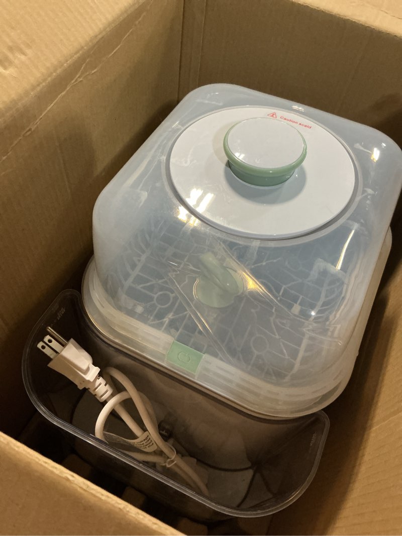 Condition photo showing As Is for momcozy kleanpal pro baby bottle washer, sterilizer & dryer - all-in-one cleaning machine for bottles, pump parts & baby essentials - time-saving & effortless care