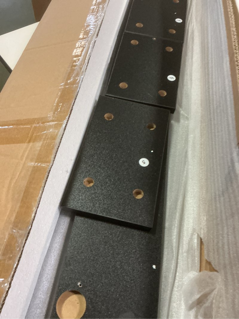 Condition photo showing Good Condition for GHC Floating TV Stand, 65'' Wall Mounted TV Cabinet, Floating Shelves with Door, Media Console for DVD Player, Space-Saving Under TV Shelf for Bedroom & Living Room (Black) 55.1IN Black