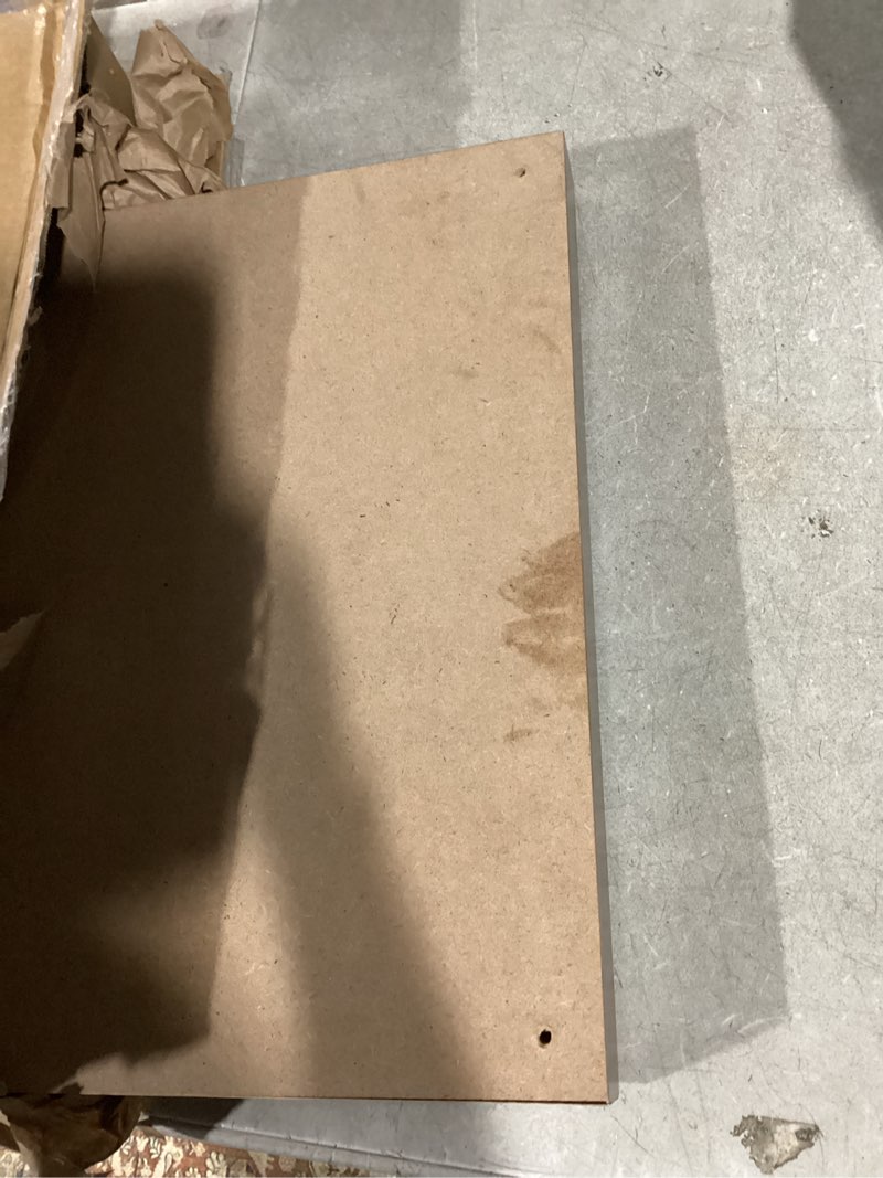 Condition photo showing Good Condition for 100% Solid Oak Wood Coffee Table for Living Room, 2-Tier Small Table with Storage Shelf, Mid Century Modern Coffee Tables (Walnut, 31.49" x 19.68" x 17.32") 31.49"W x19.68" D x 17.32" H Walnut Colour