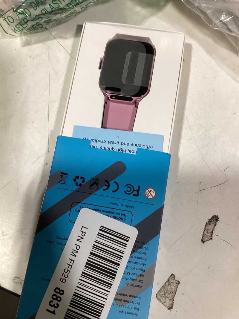 Condition photo showing Good Condition for Smart Watch for Kids, 1.85" Fitness Tracker with Heart Rate, Sleep Monitor, IP68 Waterproof Smartwatches with Video Music, Pedometer, Game, NO APP/Phone, Gift for Boys Girls. (Classic, Pink) Pink Classic