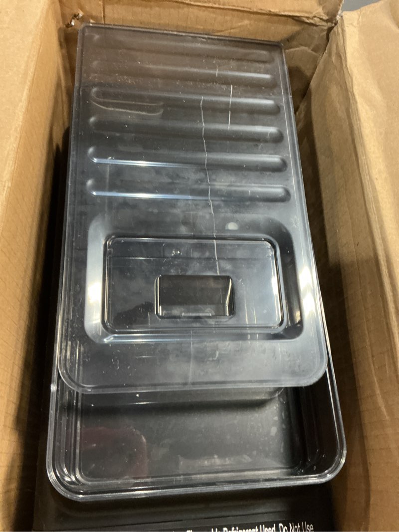 Condition photo showing As Is for antarctic star ice maker, portable ice machine with self-cleaning function, 8 cubes in 6 mins fast countertop ice making, compact ice cube maker for home, kitchen, rv, travel, stainless steel