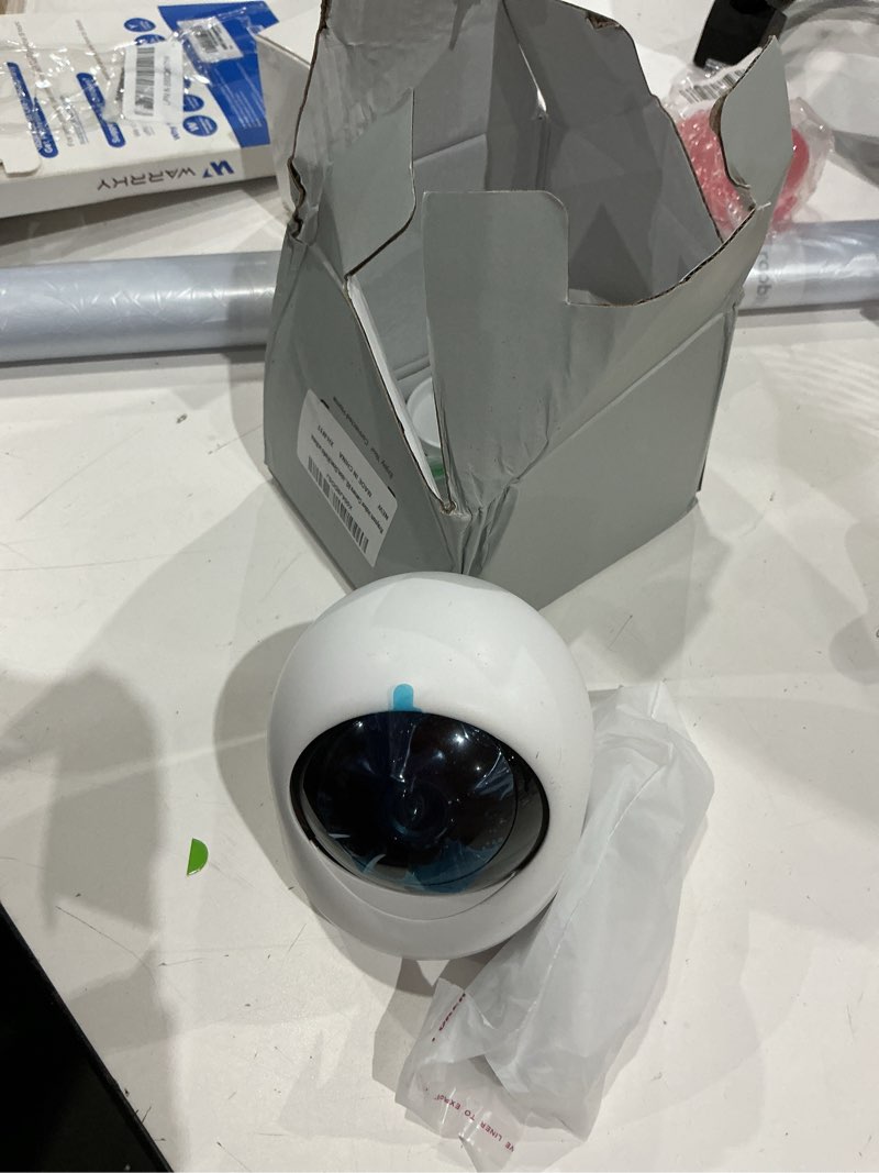 Condition photo showing As Is for rraycom 2.5k indoor security camera, 5g/2.4g wifi, pet & baby monitor | 360° ptz, motion detection & tracking,human/motion/sound detection,2-way talk, night vision, works/alexa,sd/cloud 1pack